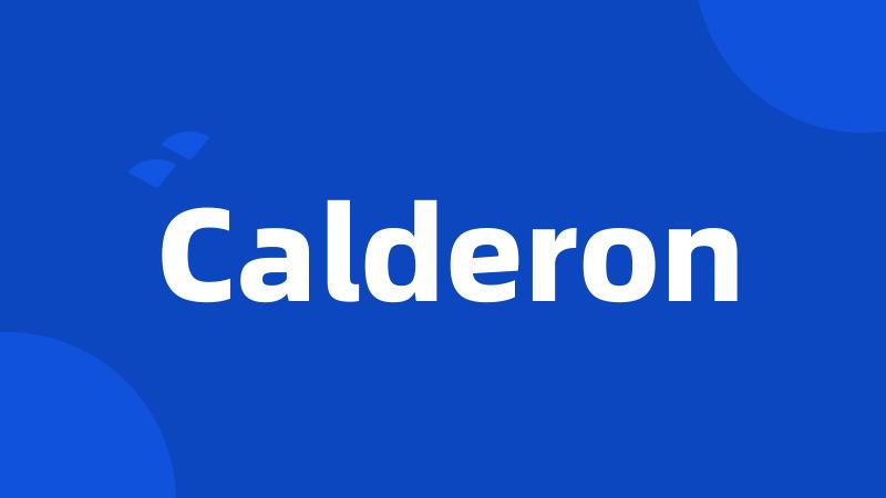 Calderon