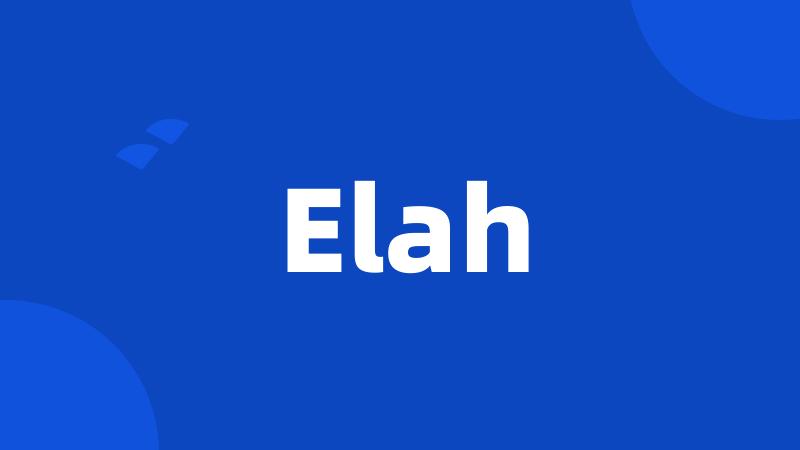 Elah