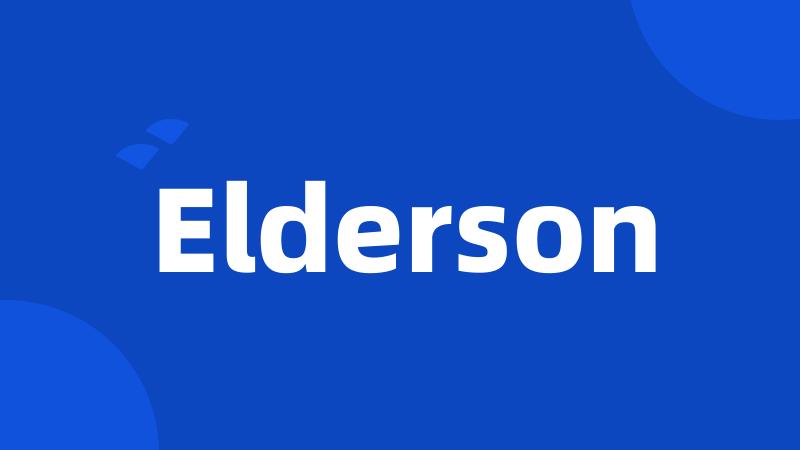 Elderson