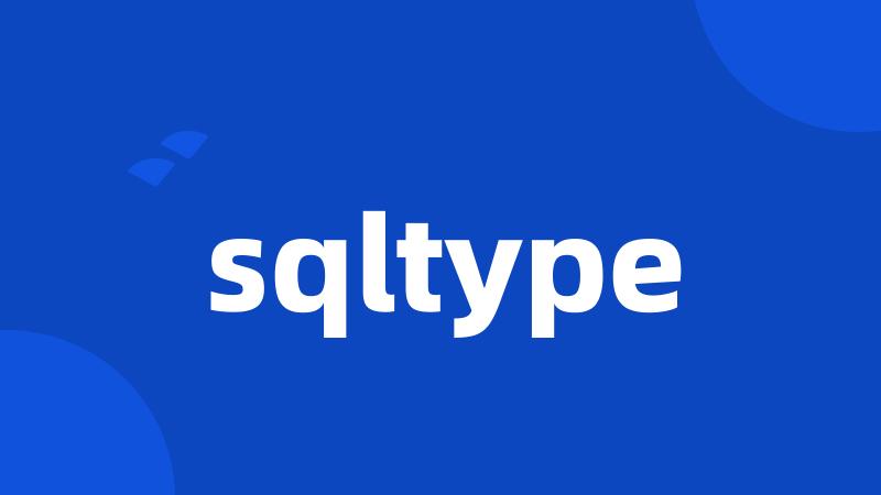 sqltype