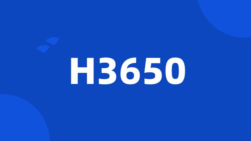 H3650