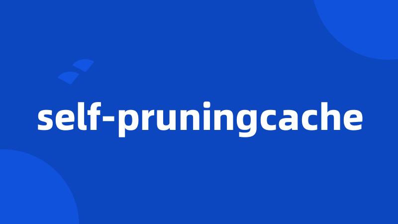 self-pruningcache