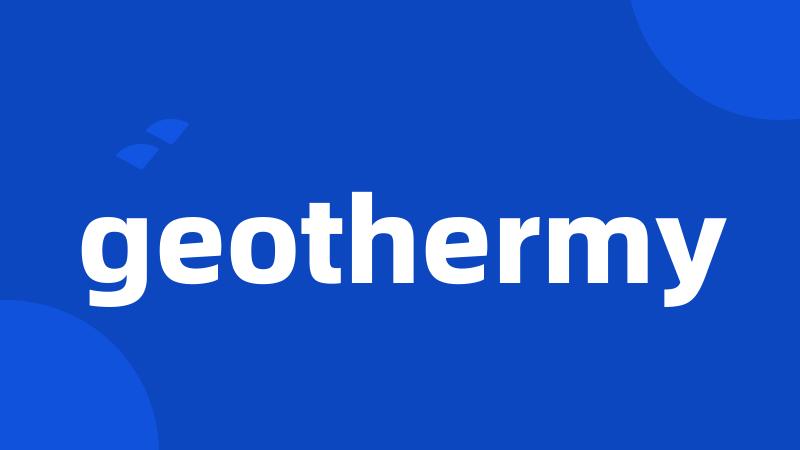geothermy