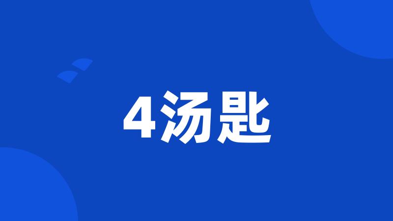 4汤匙