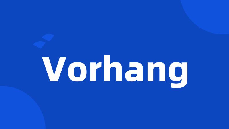 Vorhang