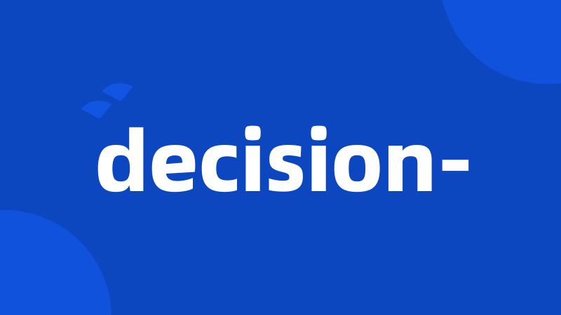 decision-