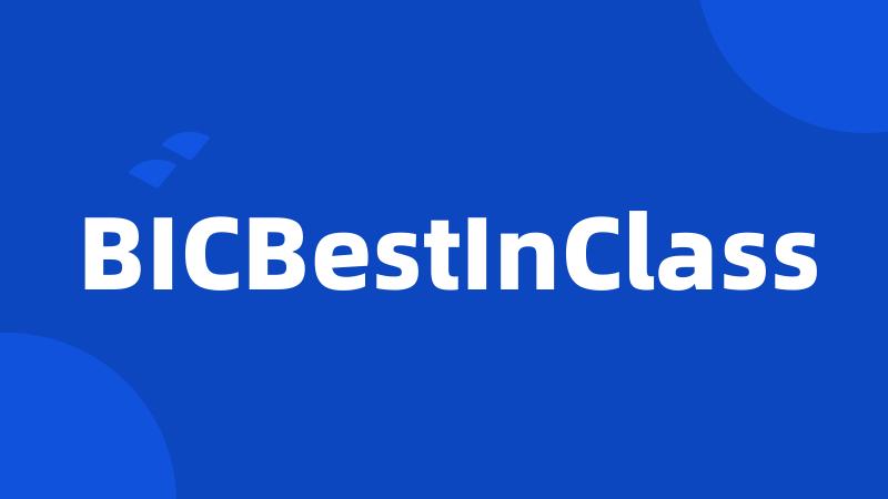 BICBestInClass