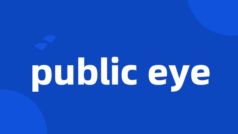 public eye