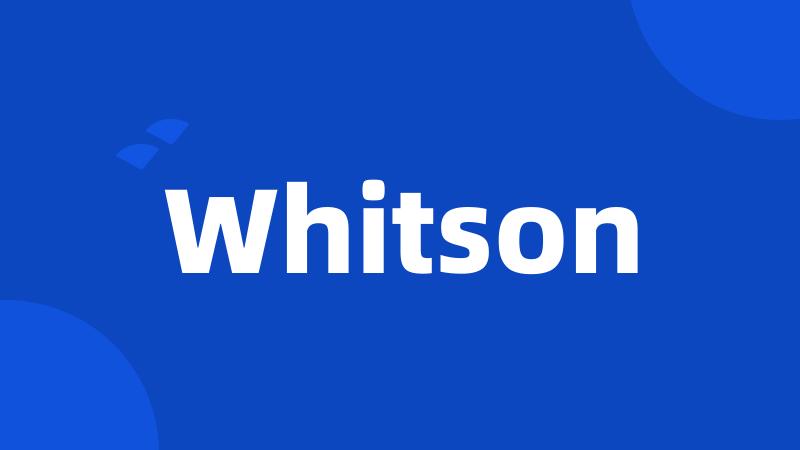 Whitson