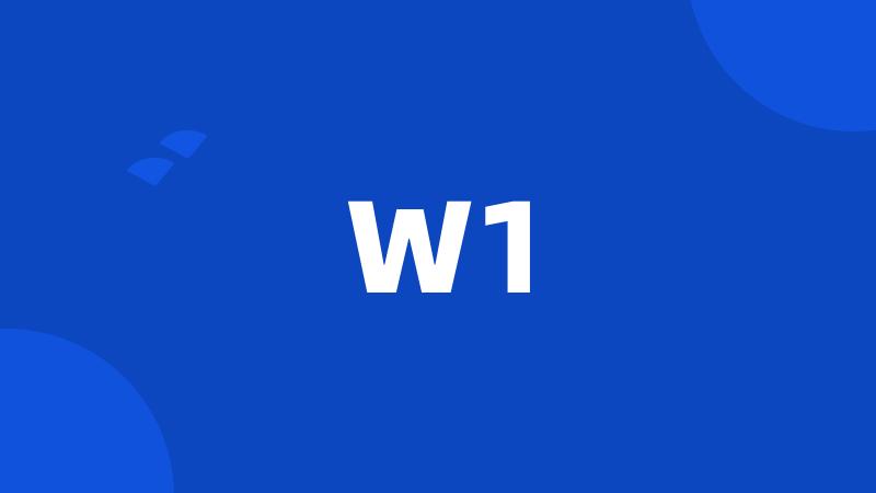 W1