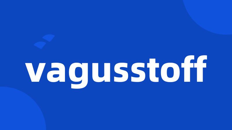 vagusstoff