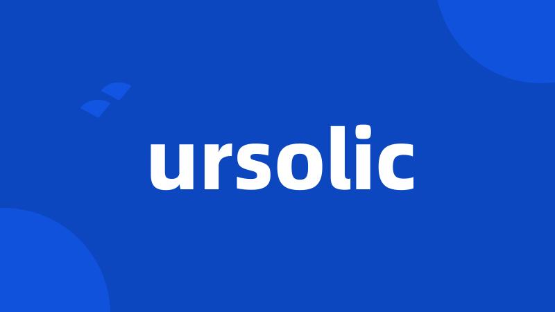 ursolic