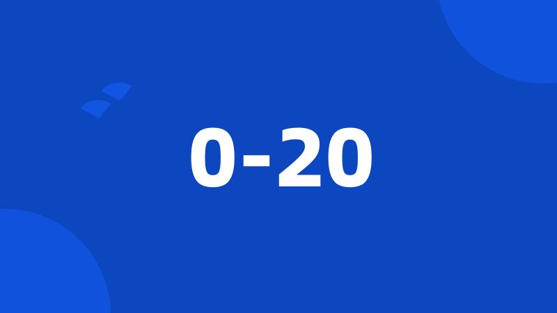 0-20