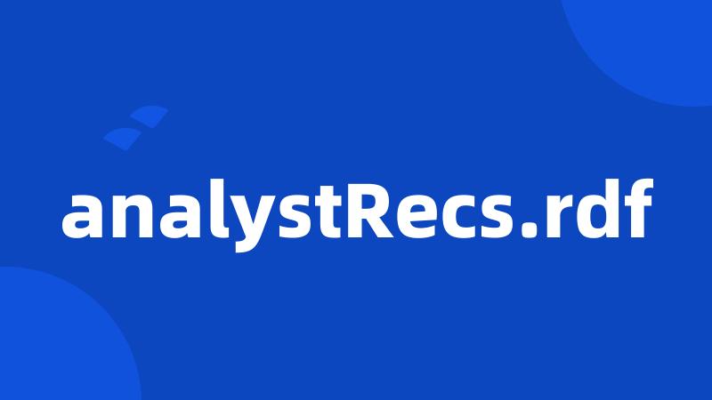 analystRecs.rdf