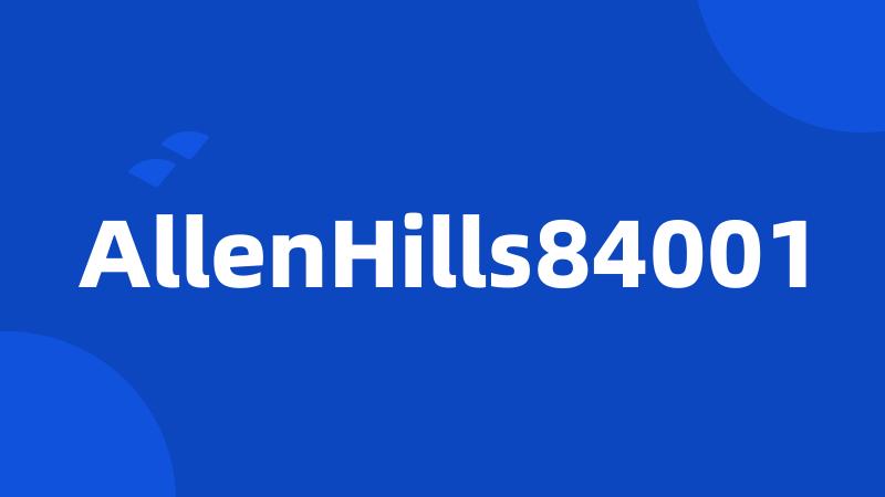 AllenHills84001