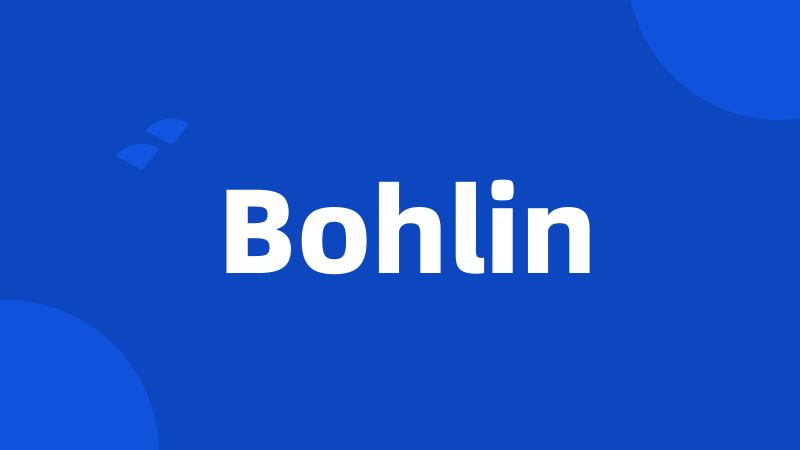 Bohlin