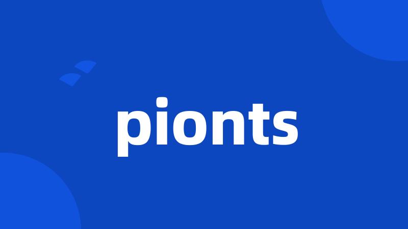 pionts