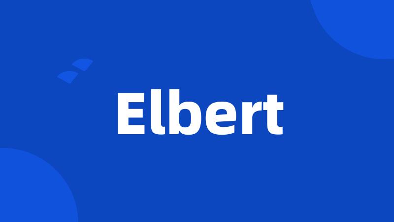 Elbert