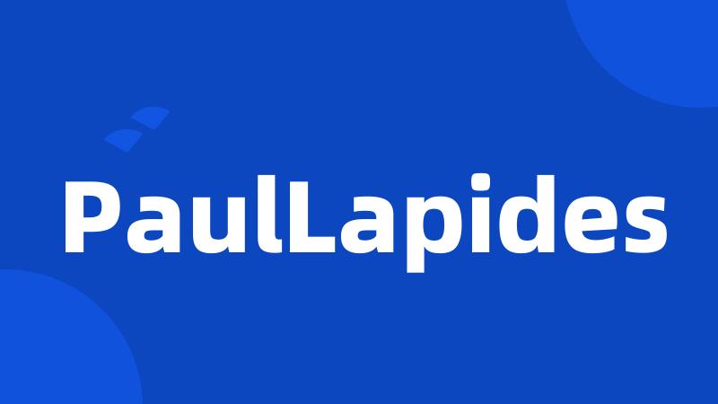 PaulLapides