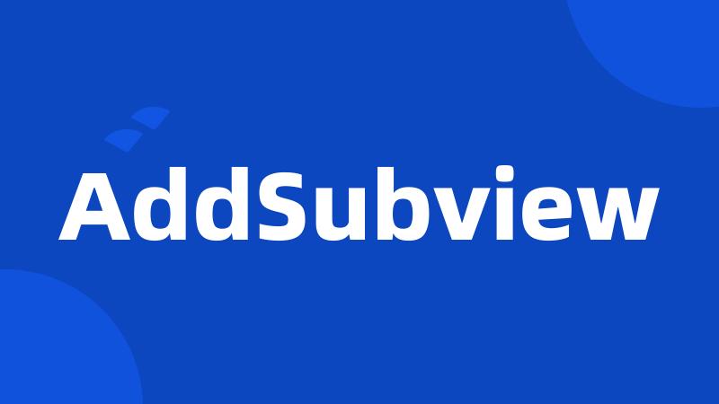 AddSubview