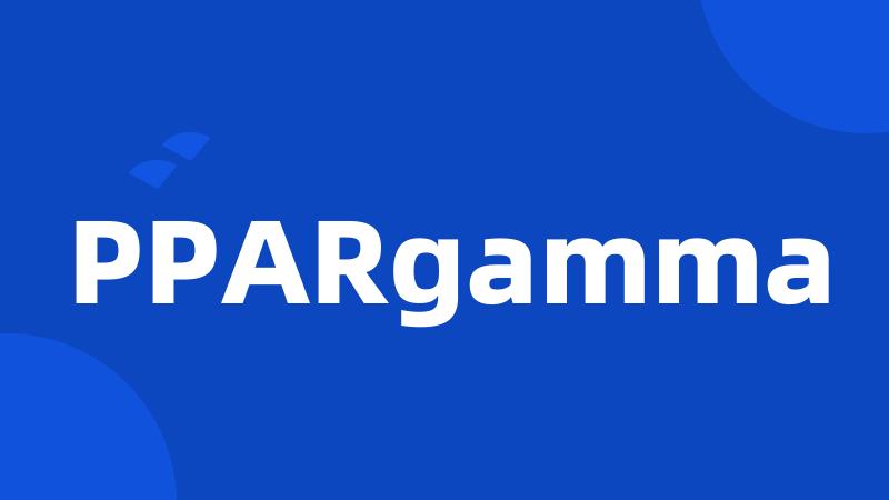 PPARgamma