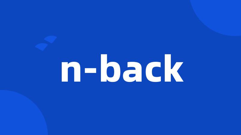 n-back