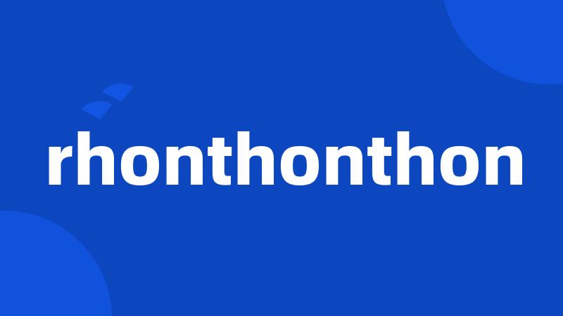 rhonthonthon