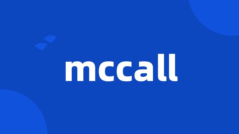 mccall