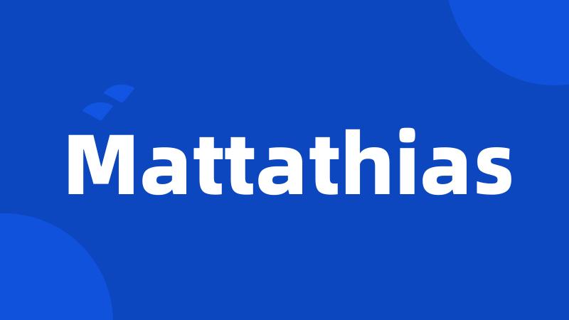 Mattathias