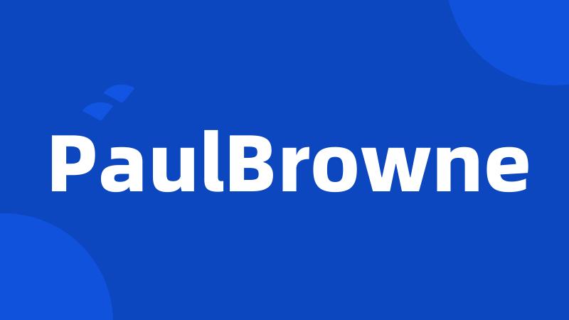 PaulBrowne