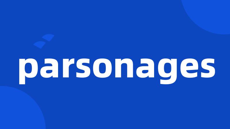 parsonages