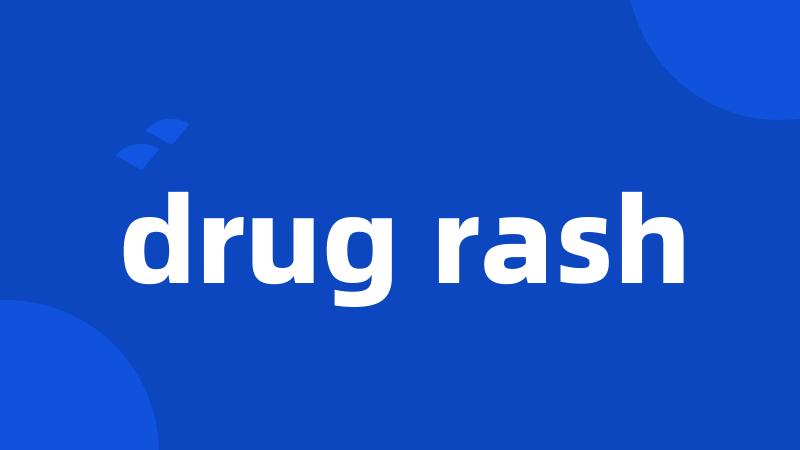 drug rash