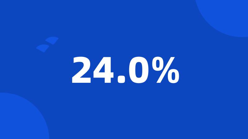 24.0%