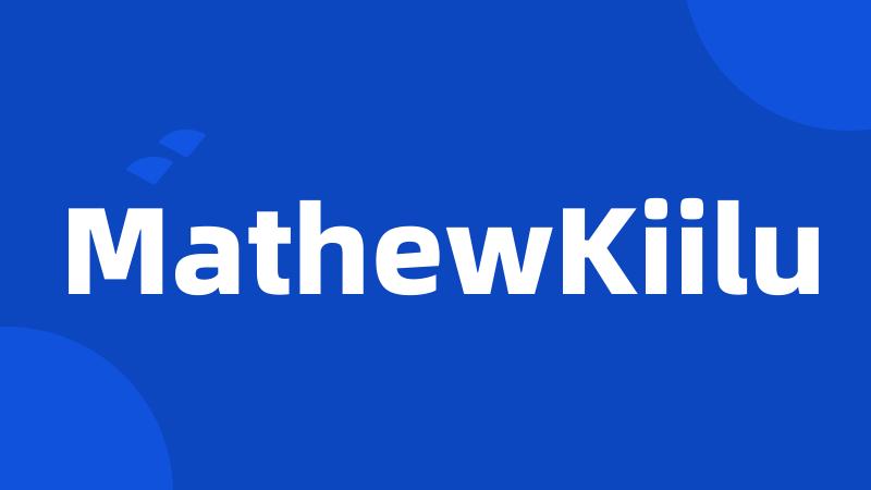 MathewKiilu