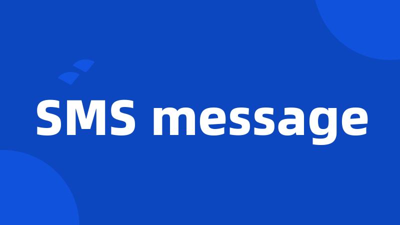 SMS message