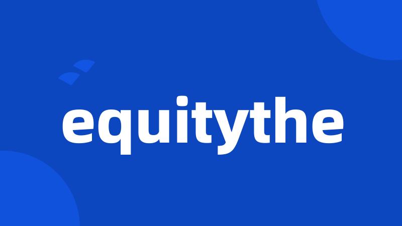 equitythe