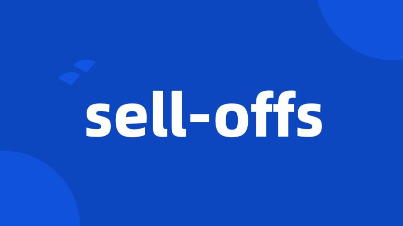 sell-offs