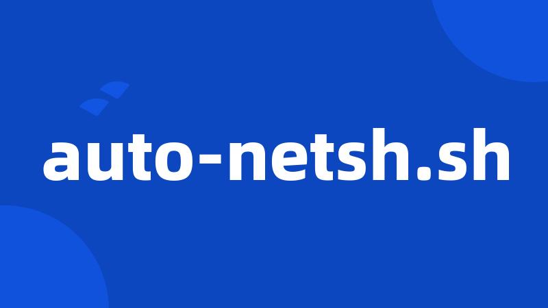 auto-netsh.sh