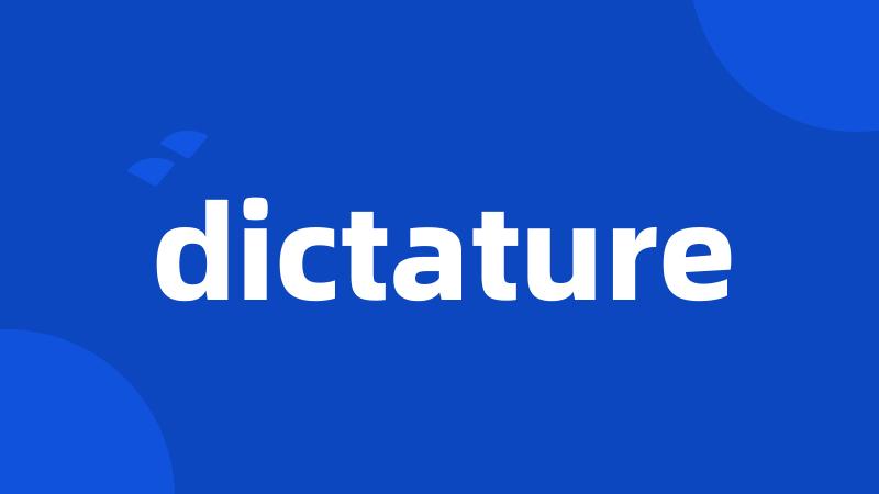 dictature