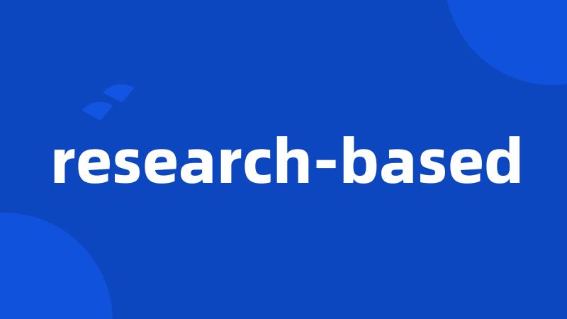 research-based