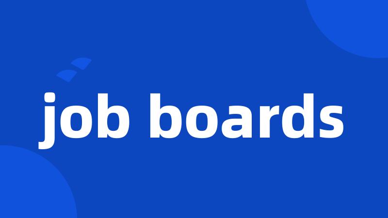 job boards