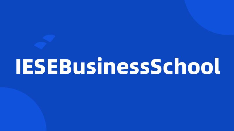 IESEBusinessSchool