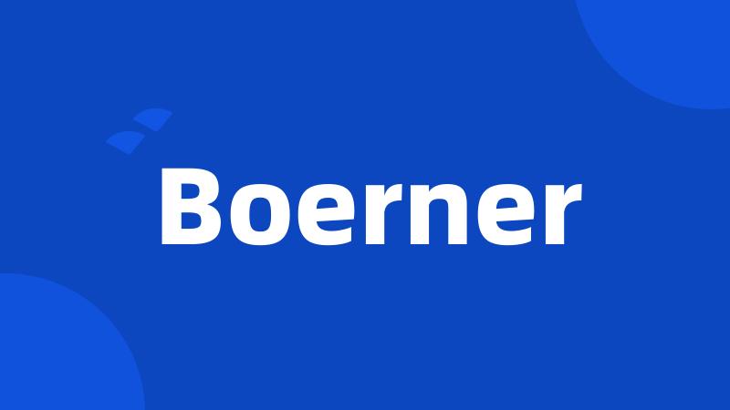 Boerner