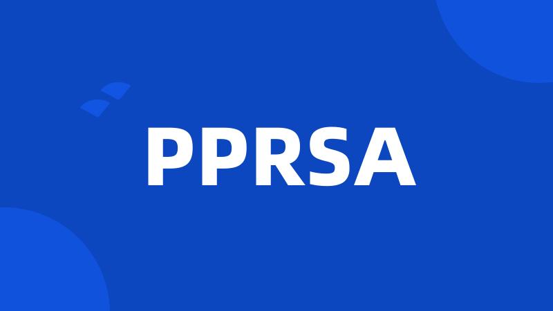 PPRSA