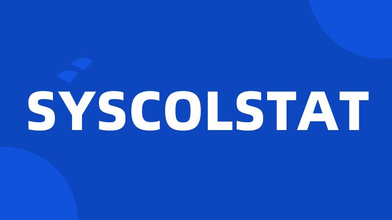 SYSCOLSTAT