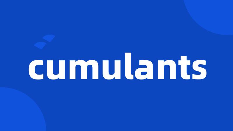 cumulants