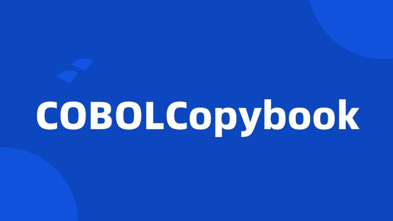 COBOLCopybook