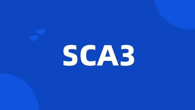 SCA3