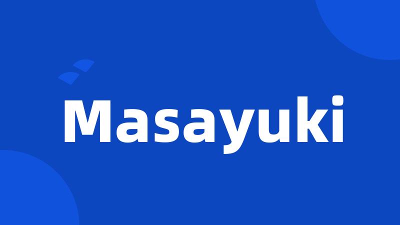 Masayuki