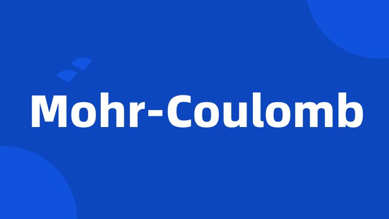 Mohr-Coulomb